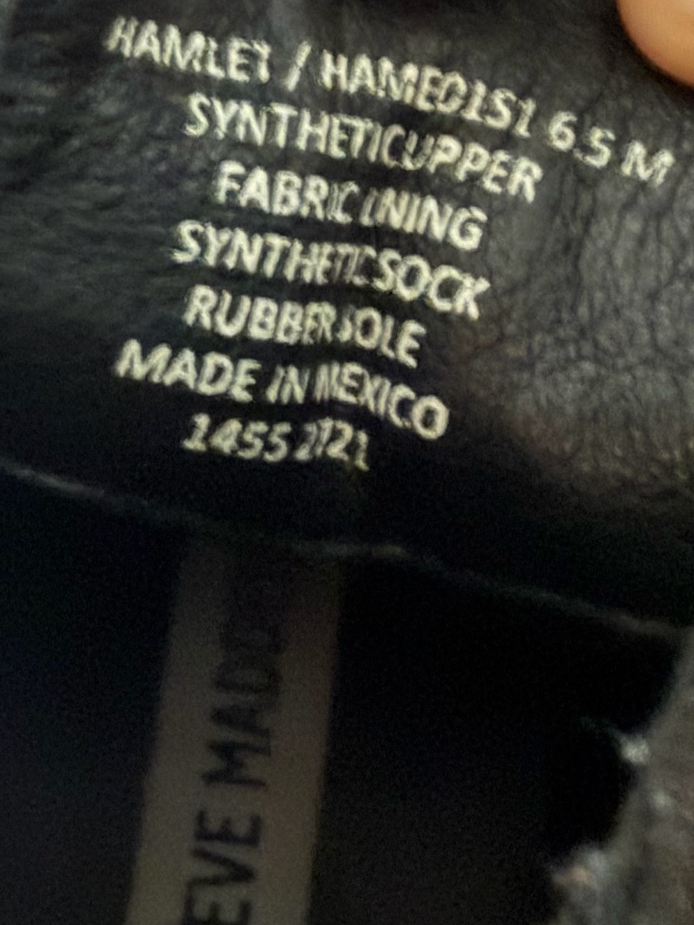 Steve Madden Black Leather Ankle Boots with Crystal Embellished Strap - Picture 3 of 7